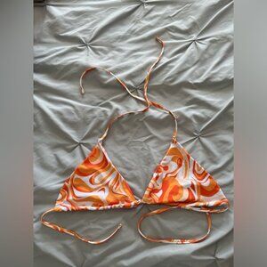 SHEIN COLOURFUL BIKINI TOP SIZE LARGE